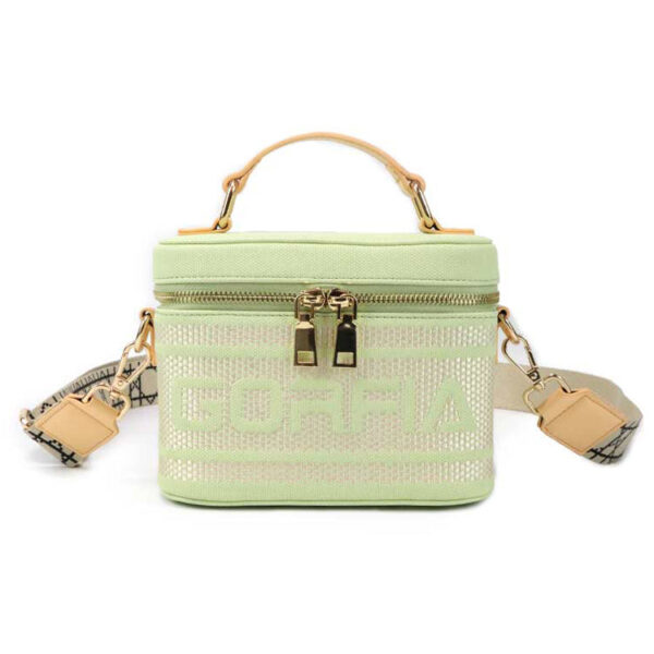 Exquisite green crossbody bag PU leather casual women's handbag