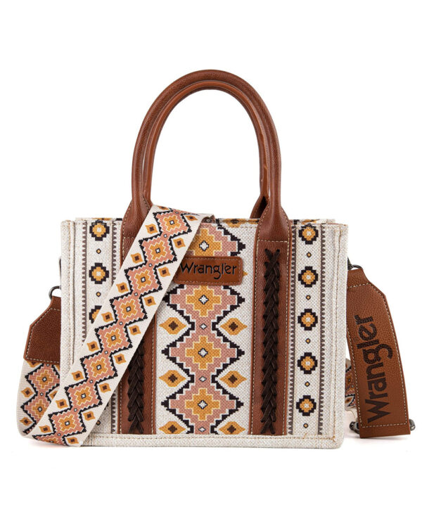 European and American popular retro ethnic trend geometric pattern printed women's bag Bohemian Aztec handbag diamond travel bag canvas embroidered woven bag adjustable and detachable shoulder strap