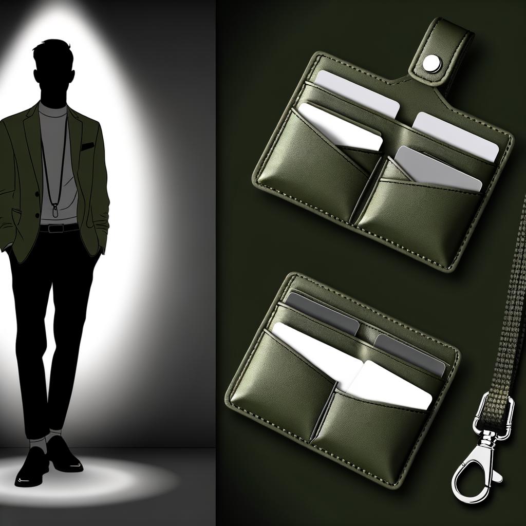 Sleek Olive Green Card Case: Stylish and Functional Men’s Accessory