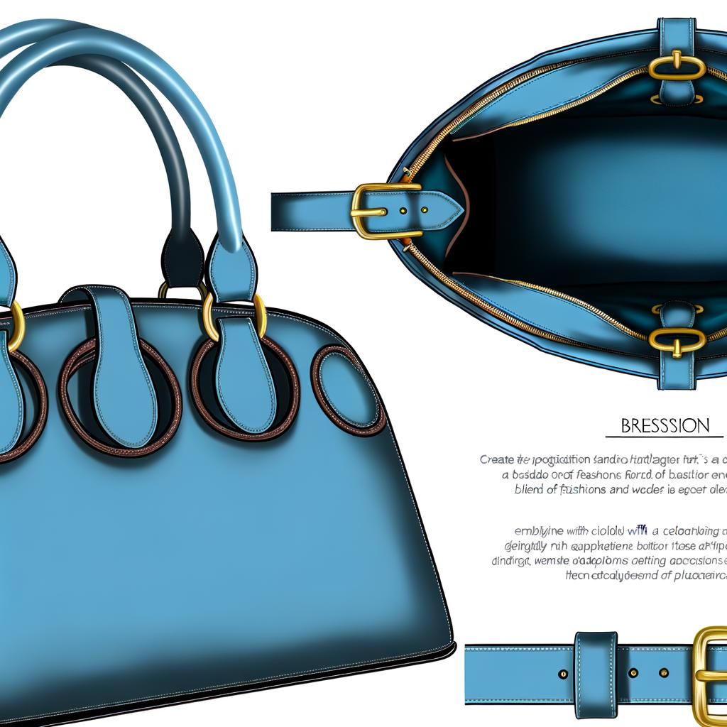 Discover the Sleek Sky Blue Handbag: The Ultimate Blend of Style and Functionality