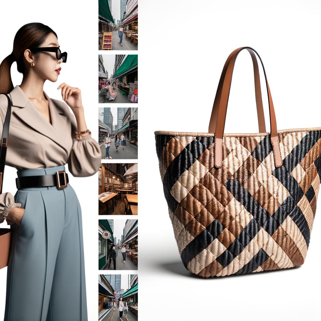 Elevate Your Style with Our Versatile Woven Tote Bag