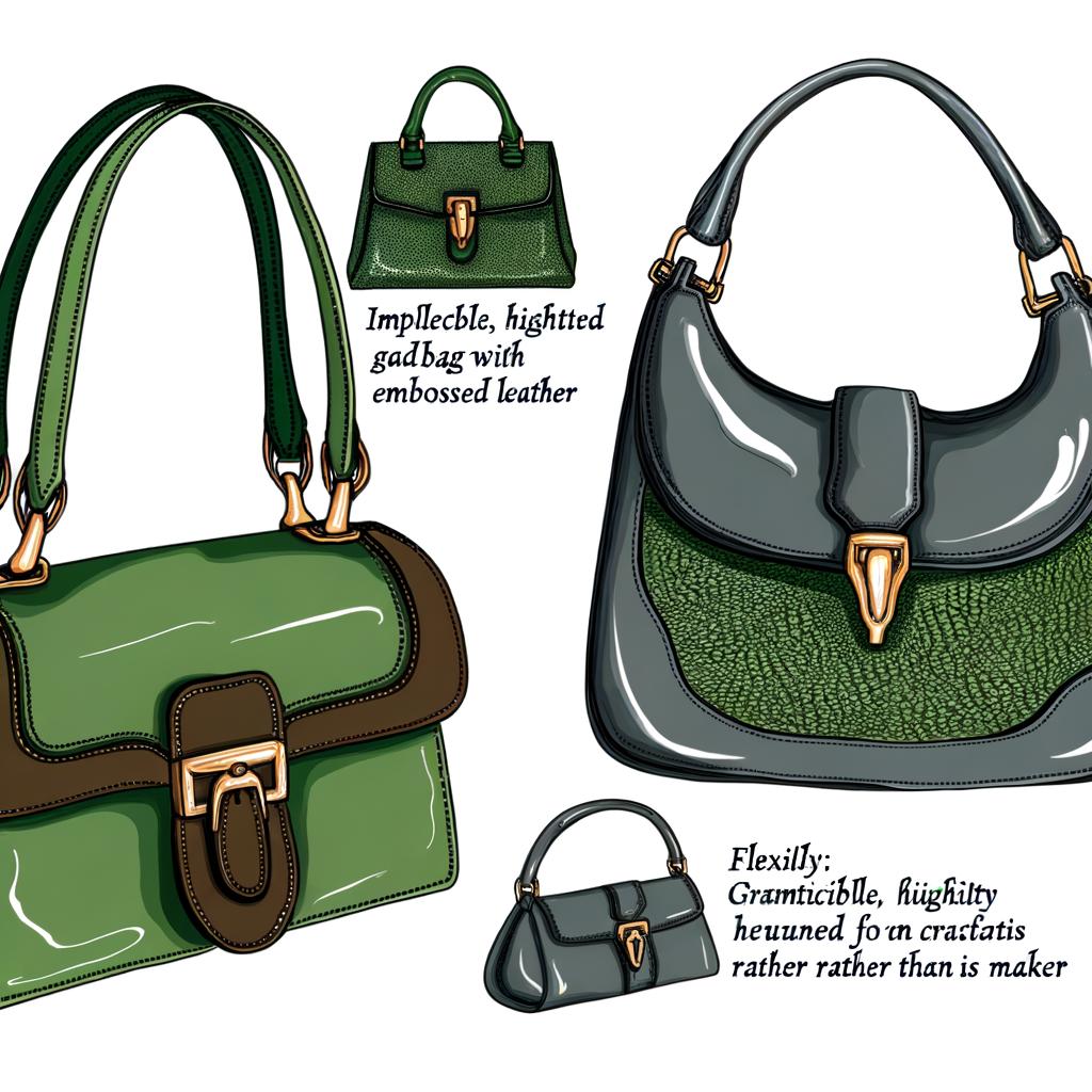 Green saddle bag