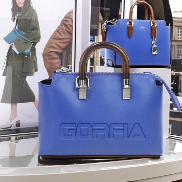 The GORFIA Blue Handbag: Modern Elegance and Bold Sophistication