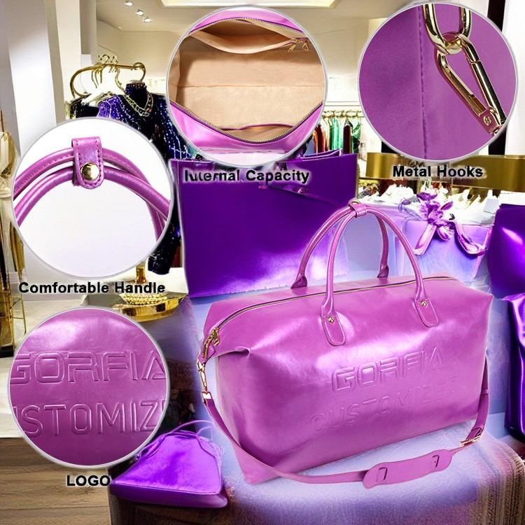 Elevate Your Travel Style with the Purple Travel Bag – The Ultimate Gorfia Customized Duffel