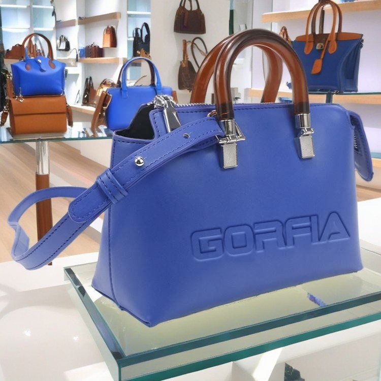 Blue handbag