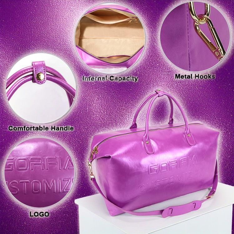 Purple Travel Bag: Luxury and Functionality Combined in GORFIA Customizer Bag