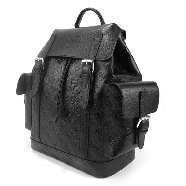 Elegance and Practicality Combined: Discover Our Premium Black Leather Business Backpack